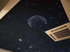 黑龍江星空頂在超市中如何設(shè)置？